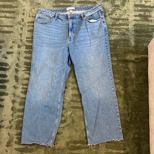 Light Wash Straight Leg Jeans